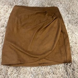 Abercrombie and Fitch vegan suede mini skirt